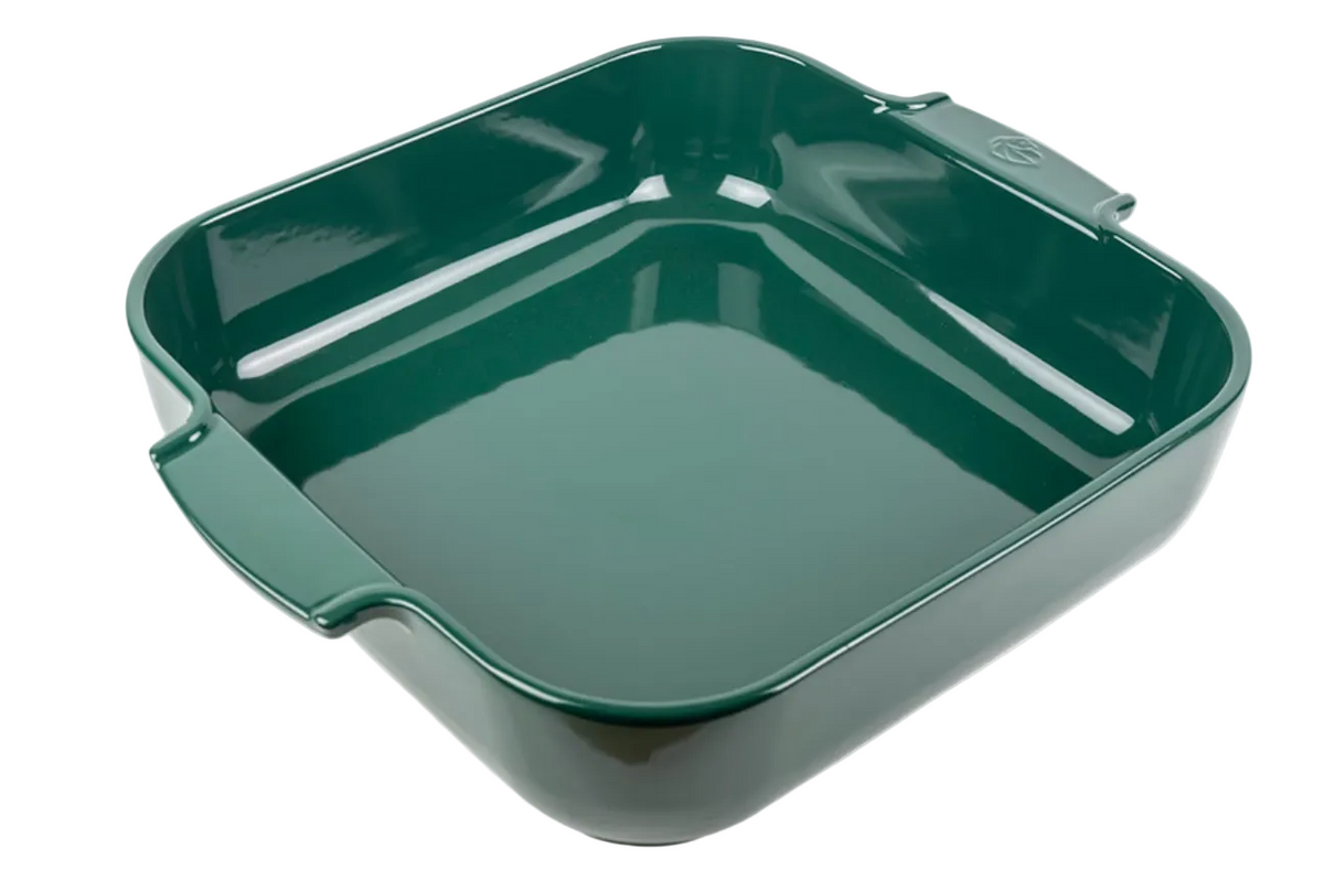 Peugeot Ceramic Baking Dish – Square – Forest Green – 36 cm