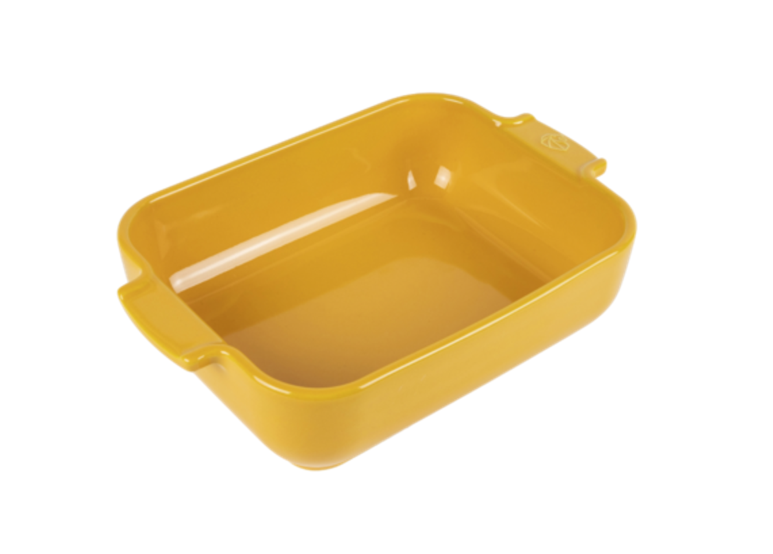 Peugeot Ceramic Baking Dish – Rectangular – Saffron Yellow – 22 cm