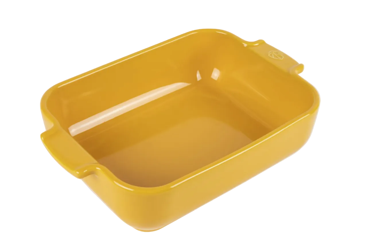 Peugeot Ceramic Baking Dish – Rectangular – Saffron Yellow – 25 cm