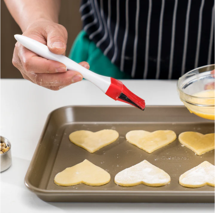 Cuisipro Silicone Basting Brush – 8" / 20 cm – White / Red	Basting Brush Cuisipro by Kitchen Niche