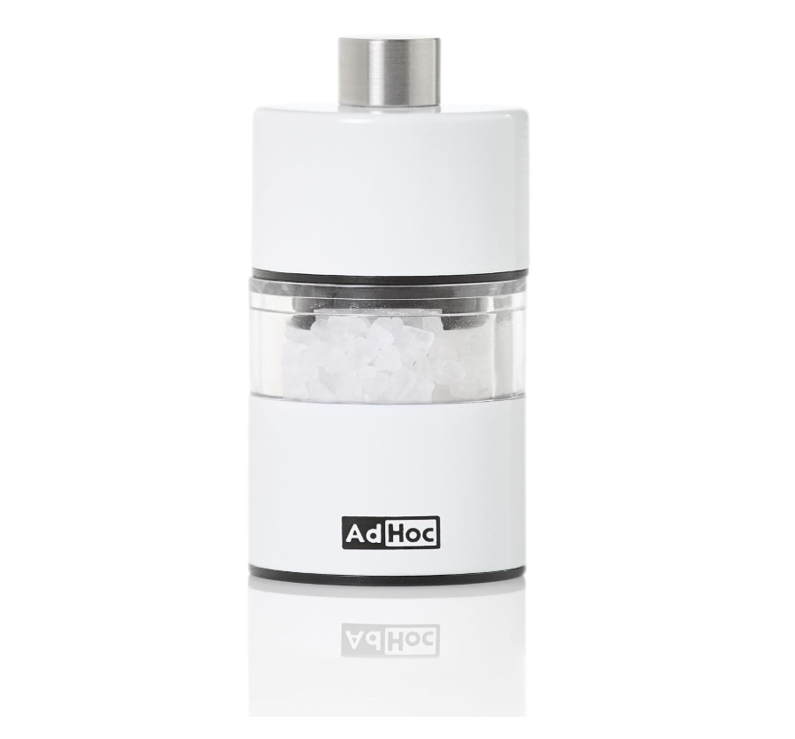 AdHoc Classic MiniMill Pepper / Salt Mill – White – 2.4" / 6.2 cm