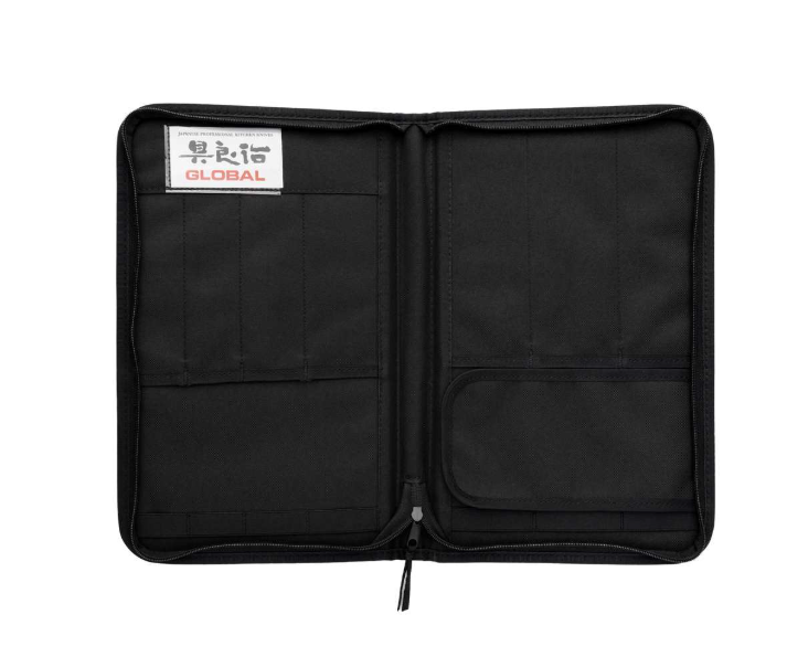 Global Knife Case w/Zipper 7 Pockets Hard Case Global by Kitchen Niche