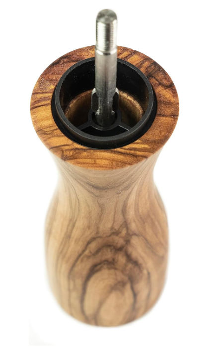 Peugeot Fidji Olive Wood 20cm Salt Mill by Kitchen Niche