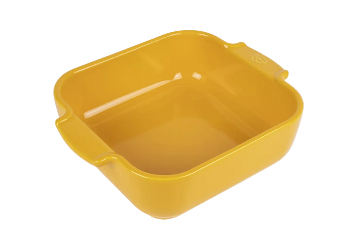 Peugeot Ceramic Baking Dish – Square – Saffron Yellow – 21 cm