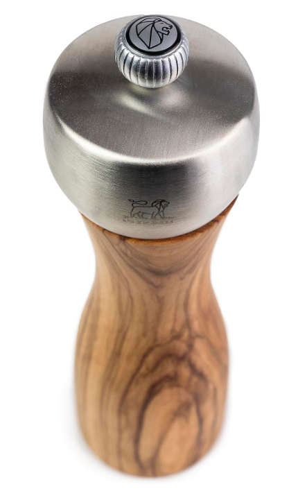 Peugeot Fidji Olive Wood 20cm Salt Mill by Kitchen Niche