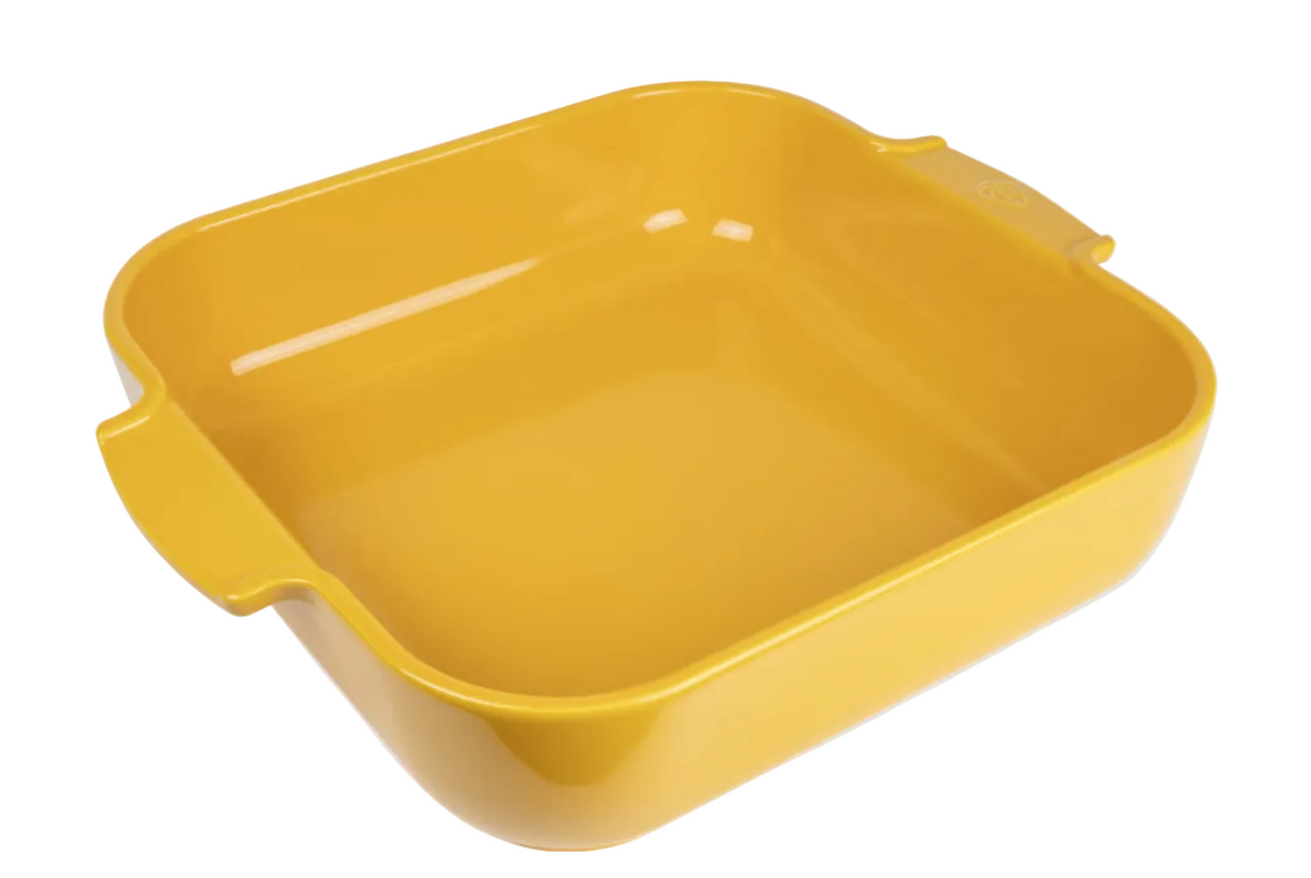 Peugeot Ceramic Baking Dish – Square – Saffron Yellow – 36 cm