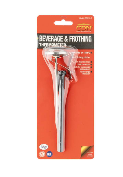 CDN InstaRead Beverage Frothing Thermometer