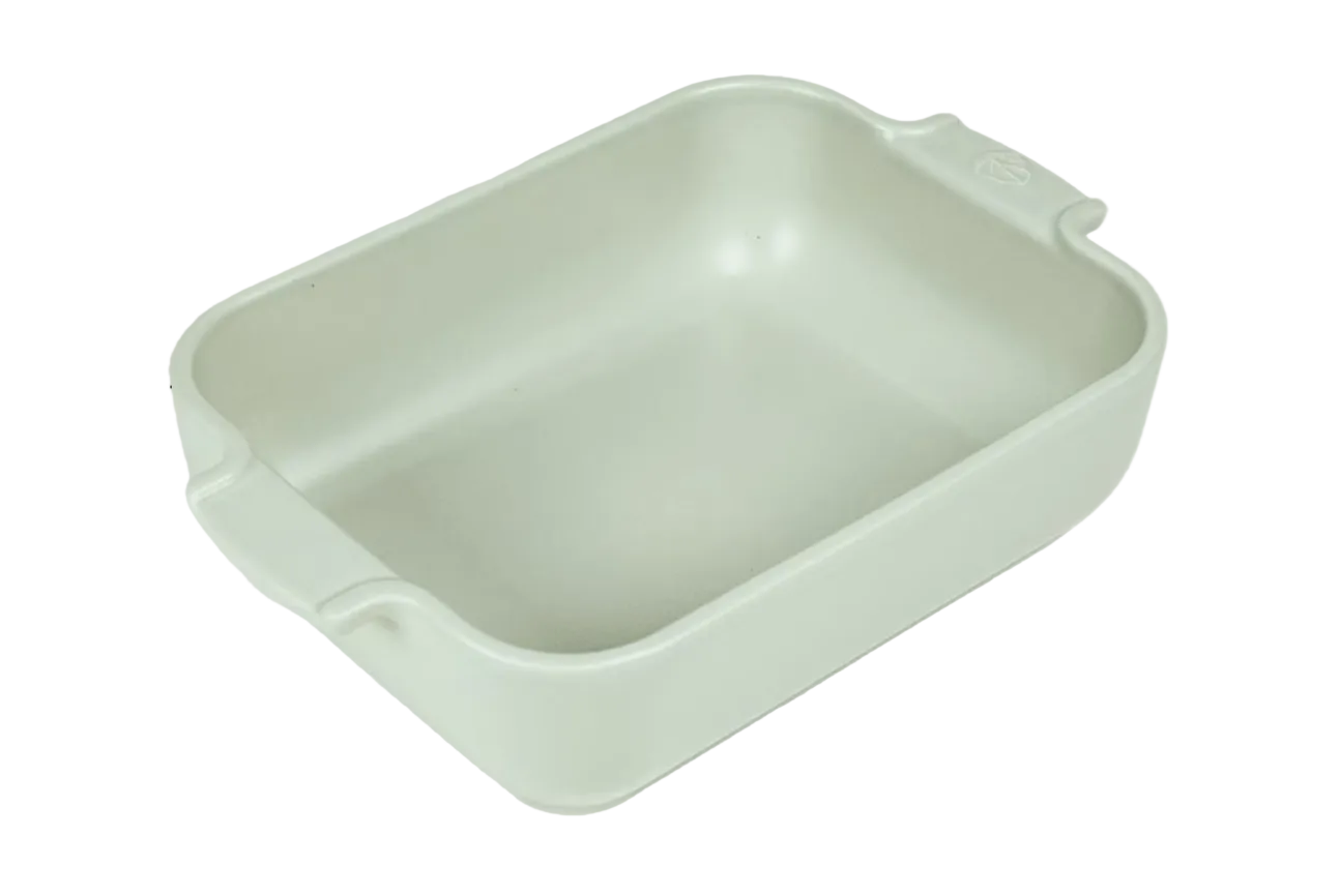 Peugeot Appolia Ceramic Baking Dish – Rectangular, Sage Green – 25 cm