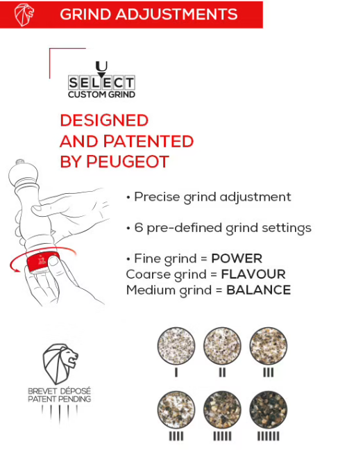 Peugeot Daman u'Select 16cm Pepper Mill by Kitchen Niche