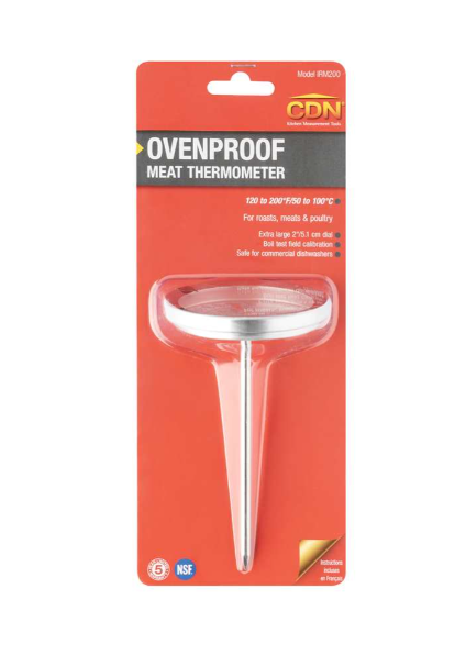 CDN Ovenproof Meat Poultry Thermometer - Silver