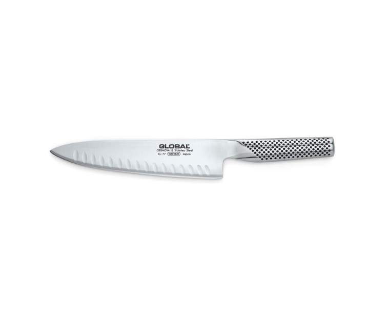 Global Cook&#39;s Knife Fluted 20cm / 8&quot; Global by Kitchen Niche