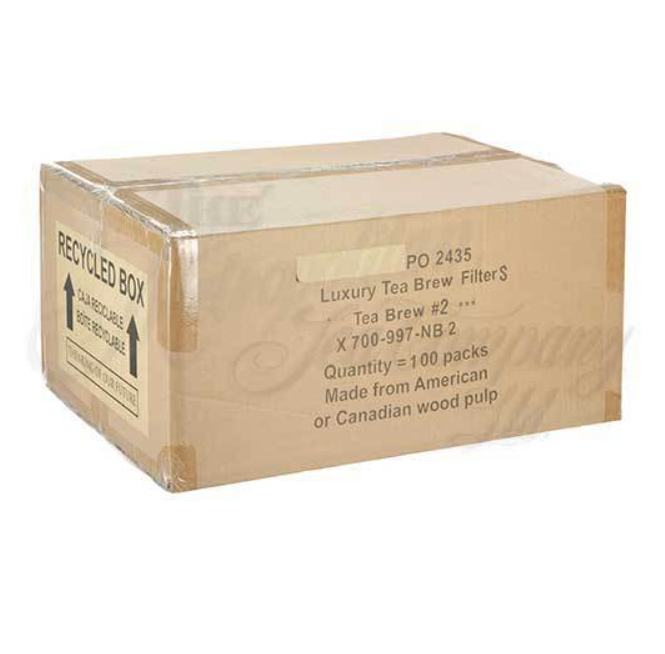 Tea Brew #2 Biodegradable Loose Leaf Tea Filters — 2–3 Cup Pack of 10,000 by Kitchen Niche