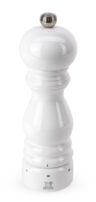 Peugeot Paris u'Select White Lacquer 18cm Pepper Mill by Kitchen Niche