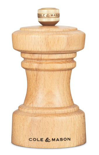 Cole & Mason The Hoxton Pepper Mill – Natural Beech – 4.2" / 10.5 cm by Kitchen Niche