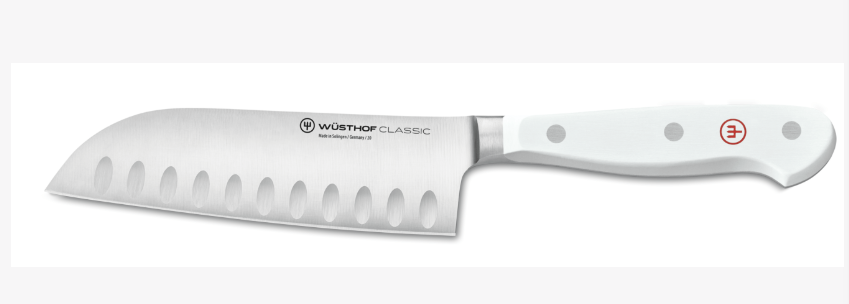 Wüsthof Classic White Hollow Ground Santoku Knife – 7" Wusthof by Kitchen Niche