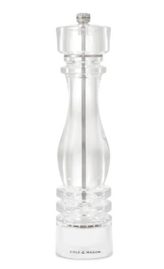 Cole & Mason The London Collection Salt Mill – Acrylic – 8" / 22 cm by Kitchen Niche
