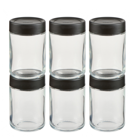 Trudeau Stacking Spice Jars – Set of 6 – Large KitchenNiche.ca by Kitchen Niche