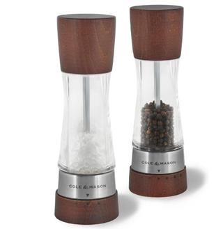 Cole & Mason Derwent Forest Wood Salt & Pepper Mill Gift Set – 7.5" / 19 cm