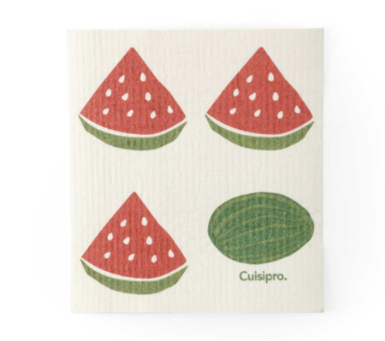 Cuisipro Reusable Eco Cleaning Cloth – Small 20 x 17 x 0.2 cm / 7.87 x 6.7" – Watermelon Cuisipro by Kitchen Niche