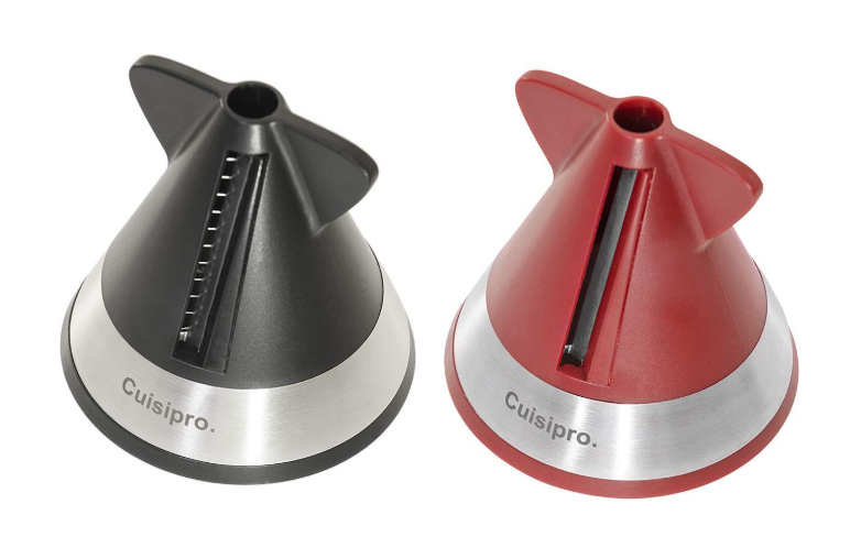 Cuisipro Spiral Cutter – Set of 2 (Red & Black), Each Ø 74 x 70 mm Cuisipro by Kitchen Niche