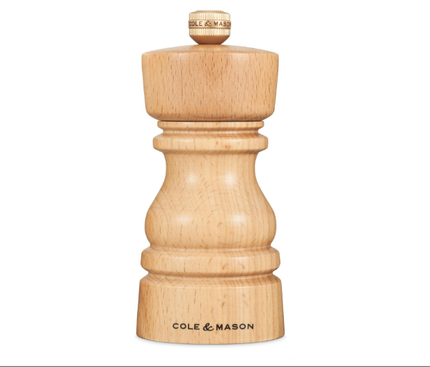 Cole &amp; Mason The London Collection Pepper Mill – Natural Beech – 5" / 13 cm by Kitchen Niche