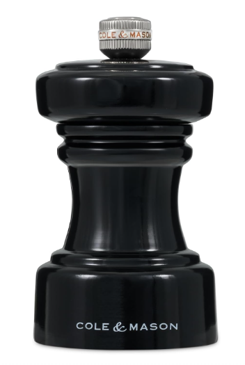 Cole &amp; Mason The Hoxton Salt Mill – Black Gloss – 4.2" / 10.5 cm by Kitchen Niche
