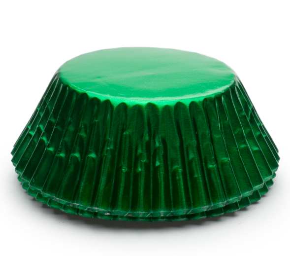 Fox Run Green Foil Bake Cups - 32 Pack