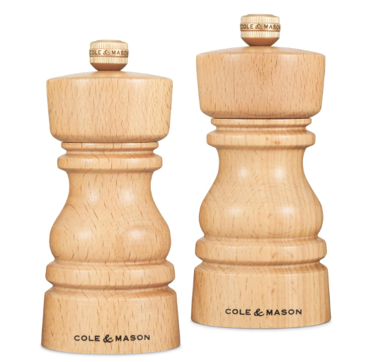 Cole & Mason The London Collection Salt & Pepper Mill Gift Set – Acrylic – 5" / 13 cm by Kitchen Niche