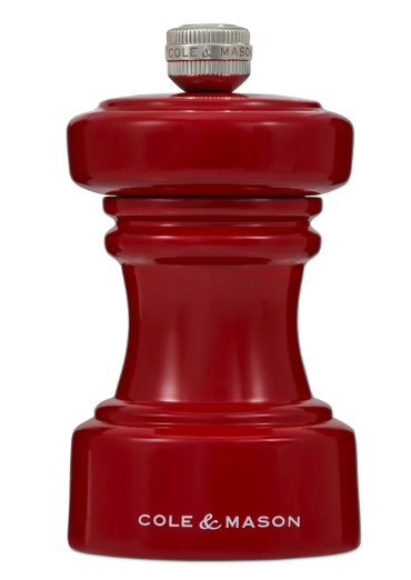 Cole & Mason The Hoxton Salt Mill – Red Gloss – 4.2" / 10.5 cm by Kitchen Niche