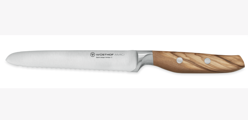 Wüsthof Amici Serrated Utility Knife – 5" Wusthof by Kitchen Niche