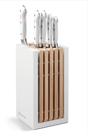 Wusthof Classic White 6-Piece Designer Knife Block Set Wusthof by Kitchen Niche