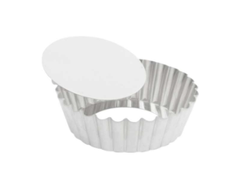 Gobel Quiche Mold with Narrow Ribs – 4" x 1.2" / 10 x 3 cm