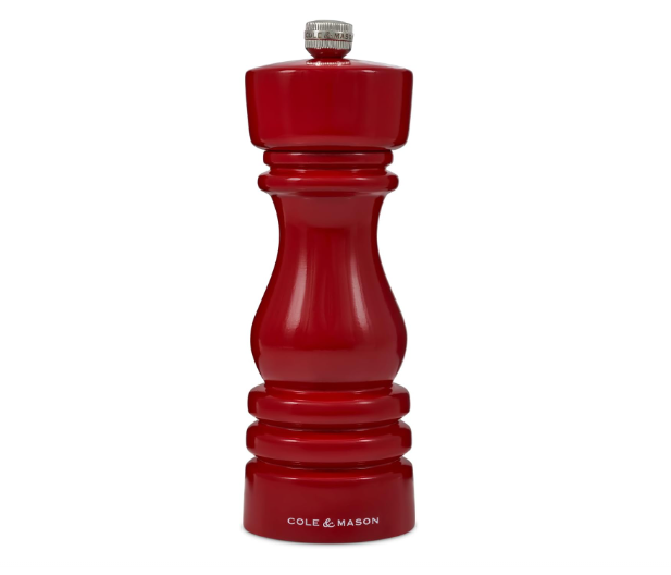 Cole & Mason The London Collection Salt Mill – Red Gloss – 7" / 18 cm by Kitchen Niche