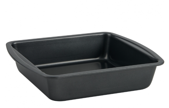 Trudeau Resistech Square Cake Pan – 9" x 9" – Deep – Metal – 0.6 mm Trudeau by Kitchen Niche