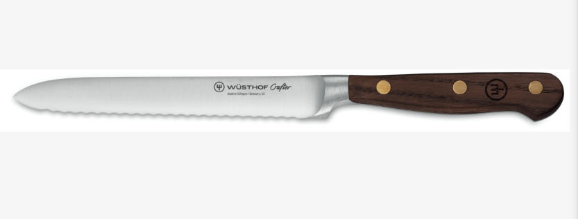 Wüsthof Crafter Serrated Utility Knife – 5" Wusthof by Kitchen Niche