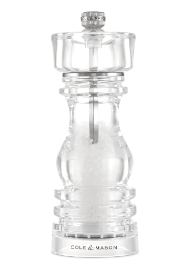 Cole & Mason The London Collection Salt Mill – Acrylic – 7" / 18 cm by Kitchen Niche