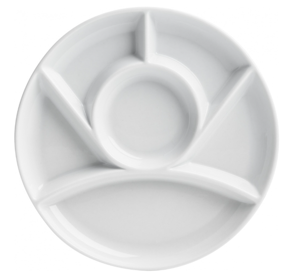 Trudeau Fondue Plates – Round – Set of 4 Trudeau by Kitchen Niche