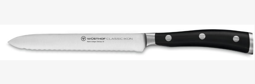 Wüsthof Classic Ikon Serrated Utility Knife – 5" Wusthof by Kitchen Niche