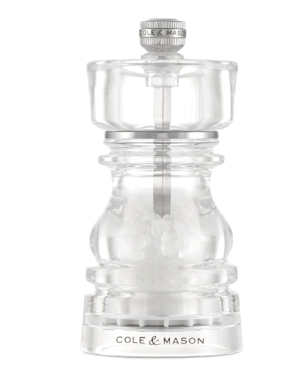 Cole & Mason The London Collection Salt Mill – Acrylic – 5" / 13 cm by Kitchen Niche