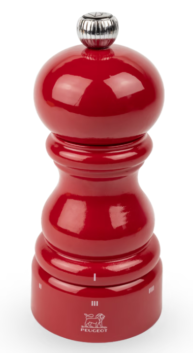 Peugeot Paris u'Select Red Lacquer 13cm Salt Mill by Kitchen Niche