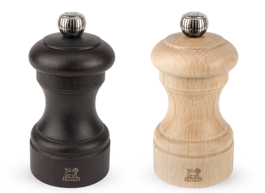 Peugeot Bistro Chocolate Pepper &amp; Natural Salt Mill Set by Kitchen Niche