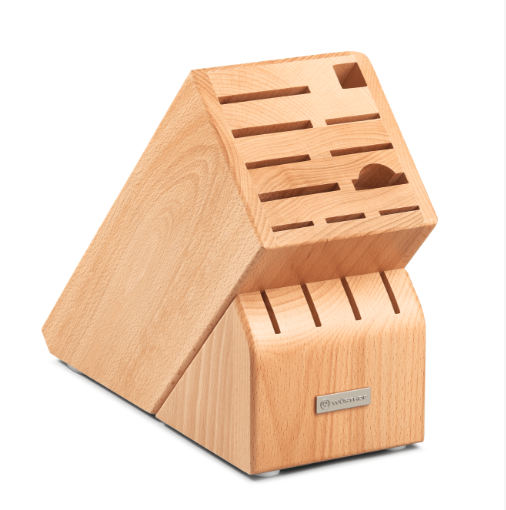 Wüsthof Knife Block Acacia – 15 Slot Wusthof by Kitchen Niche