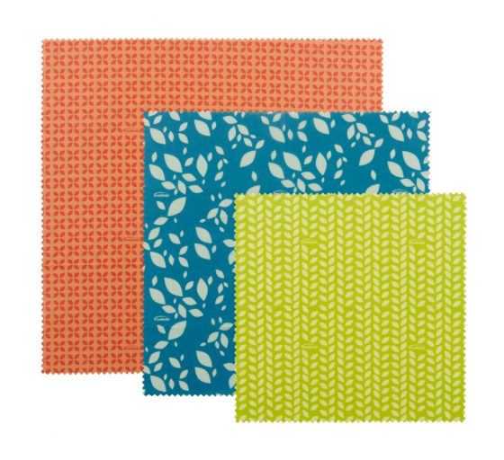 Trudeau Beeswax Food Wraps – Set of 3 – Eco Trudeau by Kitchen Niche