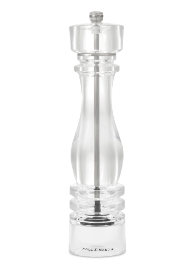 Cole & Mason The London Collection Pepper Mill – Acrylic – 8" / 22 cm by Kitchen Niche