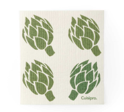 Cuisipro Reusable Eco Cleaning Cloth – Small 20 x 17 x 0.2 cm / 7.87 x 6.7" – Artichoke Cuisipro by Kitchen Niche