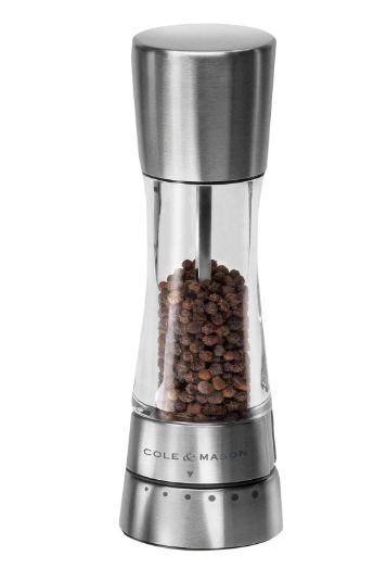 Cole & Mason Derwent Pepper Mill – Stainless Steel – 7.5" / 19 cm by Kitchen Niche