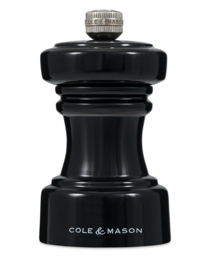 Cole &amp; Mason The Hoxton Pepper Mill – Black Gloss – 4.2" / 10.5 cm by Kitchen Niche
