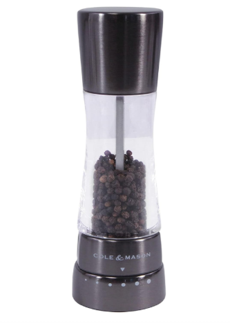 Cole &amp; Mason Derwent Pepper Mill – Gun Metal – 7.5" / 19 cm by Kitchen Niche
