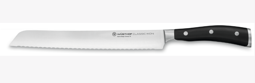Wüsthof Classic Ikon Double Serrated Bread Knife – 9" Wusthof by Kitchen Niche