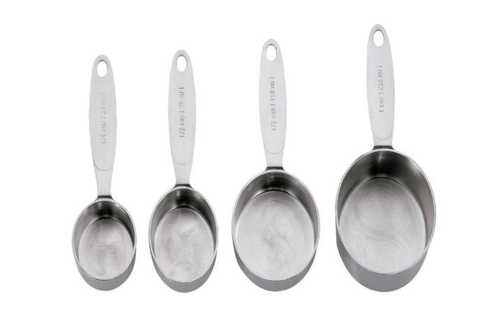 Cuisipro Measuring Cups – 4-Piece Set – Stainless Steel Cuisipro by Kitchen Niche